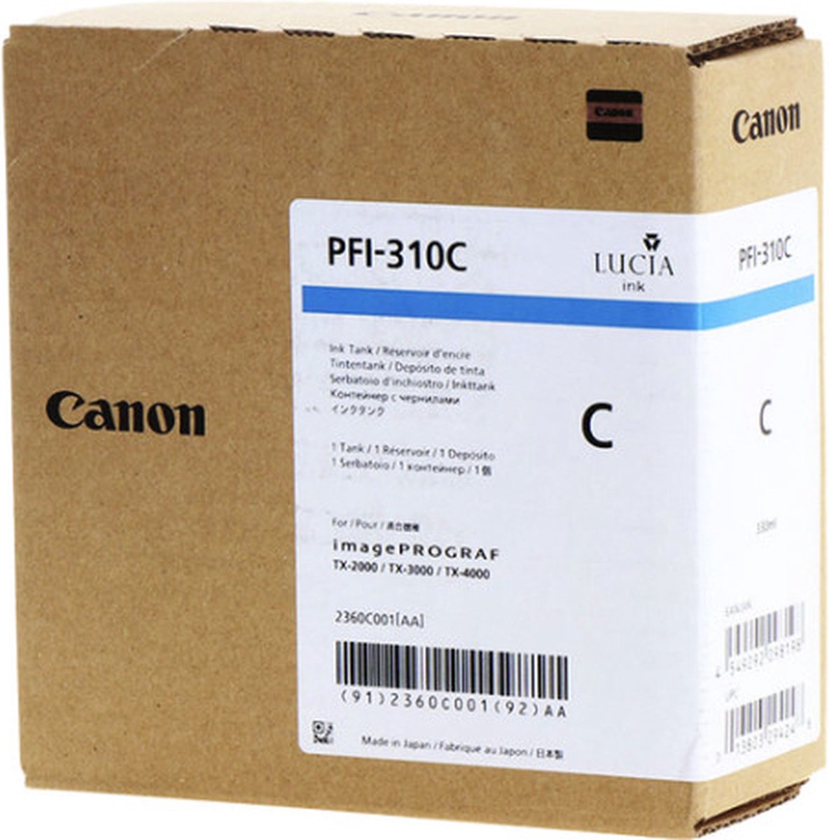Inktcartridge canon pfi-310 blauw | 1 stuk