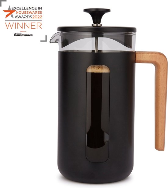 La Cafetière Pisa 8 Cup 1L Stainless Steel Cafetiere, Latte - Lifetime
