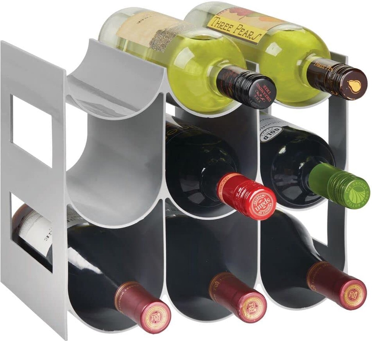 mDesign - Porte-bouteilles - porte-bouteilles - bouteilles d'eau / bouteilles  de vin 