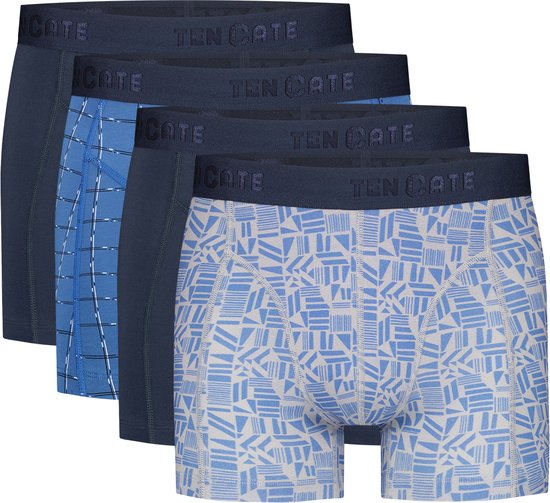 Basics shorts navy blue 4 pack voor Heren | Maat S