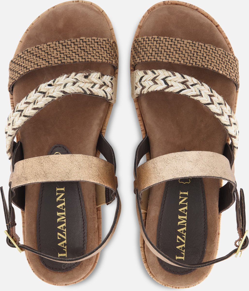 Lazamani sandalen online bruin