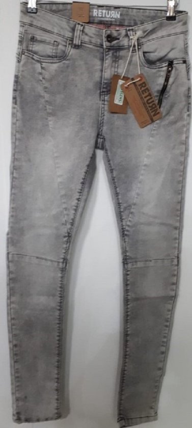 Brams Paris dames broek - spijkerbroek / jeans dames - grijs - Farah C40 - maat 38/32