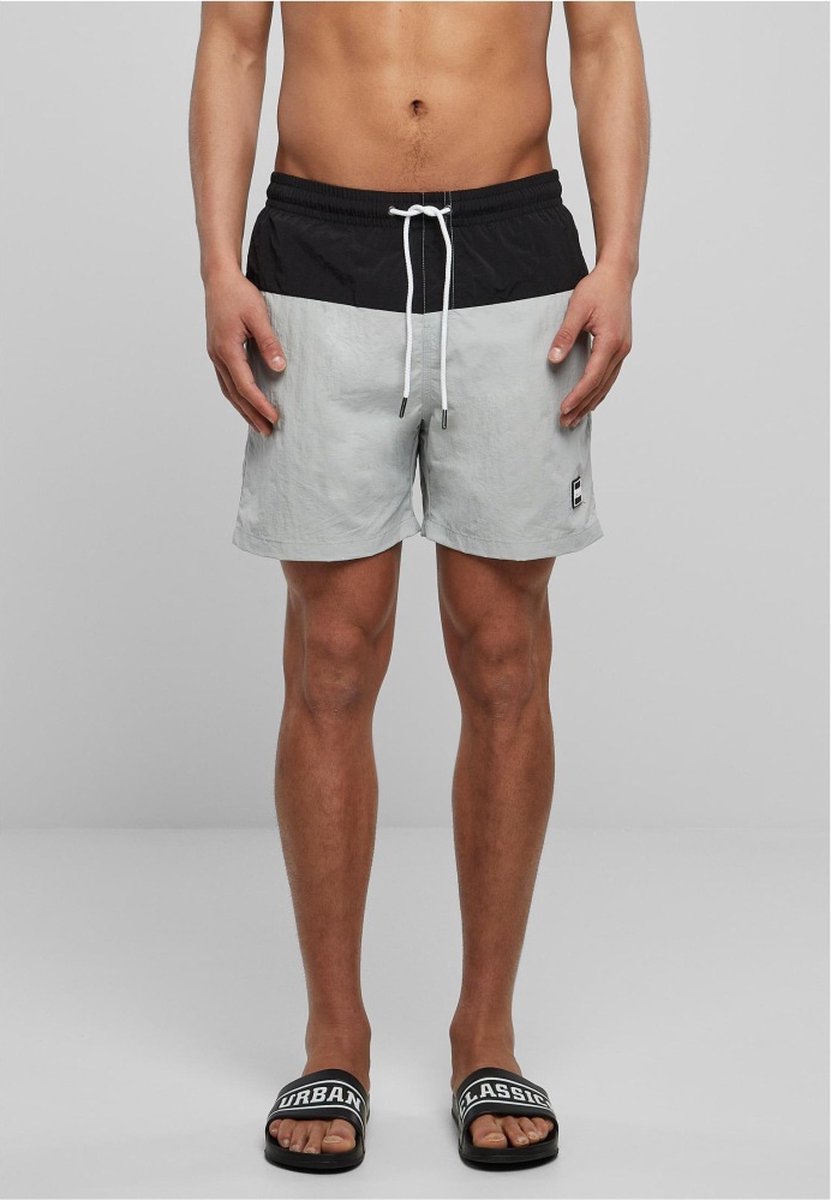 Urban Classics Block Zwemshorts 4XL Grijs
