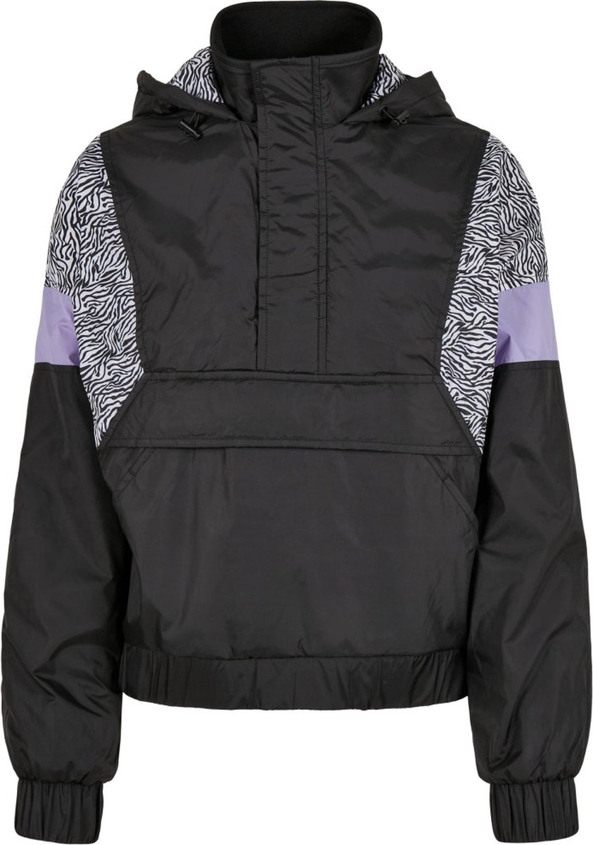 Urban Classics AOP Mixed /zebra Pullover Jas 4XL Zwart