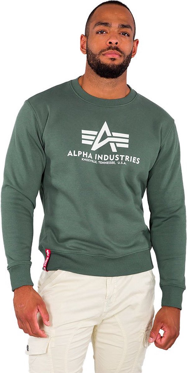 Alpha Industries Basic Sweater Hoodies / Sweatshirts Vintage Green-M