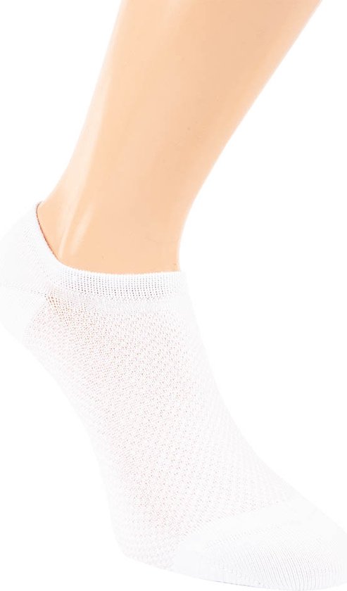 Chaussettes basses en Bamboe / Footies | Blanc | 6 paires | Taille 39/42