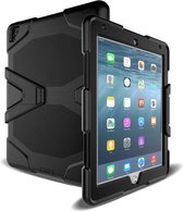 Tablet Hoes Geschikt voor: iPad Air 1 / iPad Air 2 / iPad 9.7 inch（2017/2018) Shockproof Proof Extreme Army Military Heavy Duty Kickstand Cover Case - zwart