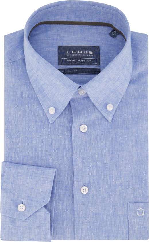 Ledub business overhemd lichtblauw