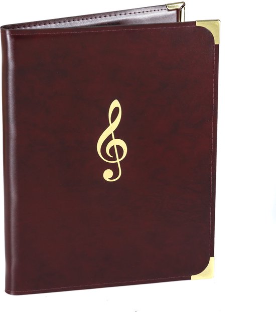 Classeur Partitions A4 30 Feuilles 60 Poches - Porte-Musique Plastique Étanche Pour Piano Et Chorale