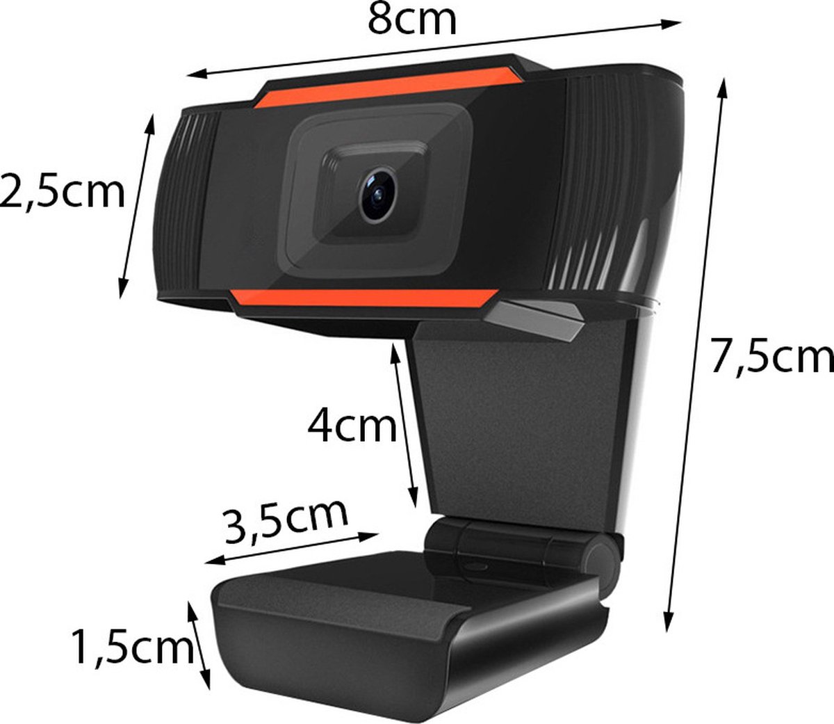 Pc camera Cam webcam full hd 1080p microfoon - Camera Laptop thumbnail 4