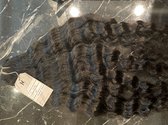 Extensions de tissage de hair crus indiens bouclés 18 pouces / 45 cm brun noir