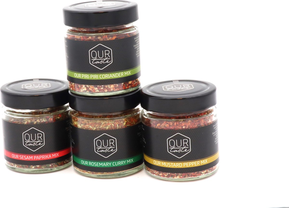 Goedkoopste Culinair cadeau - Our Pasta and Salad Melanges – Pasta en Salade Kruiden – Vegetarische en veganistische kruiden melange - Geschenkverpakking – Geschenk Tip – Pasta en Salade Rub – Kruiden & Specerijen