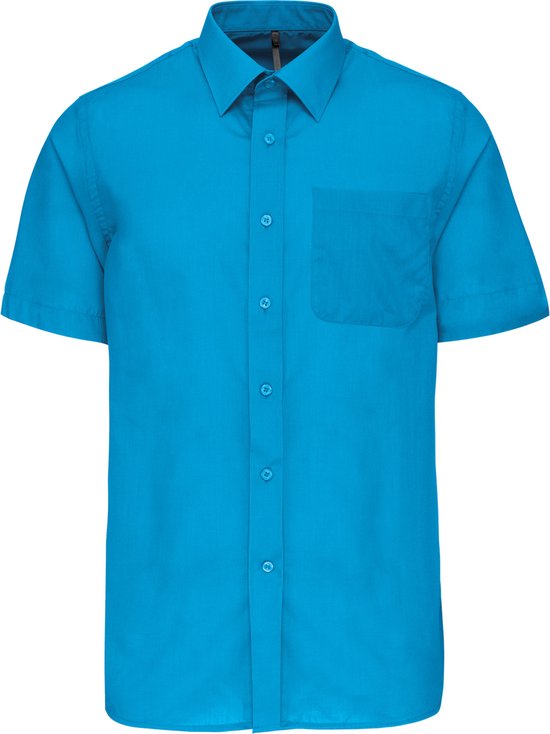 Chemise homme 'Ace' manches courtes marque Kariban Bright Turquoise taille 6XL