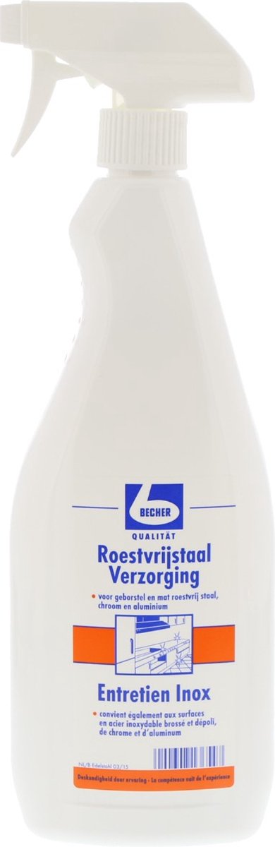 Dr. Becher Roestvrijstaal verzorging - Fles 1 liter