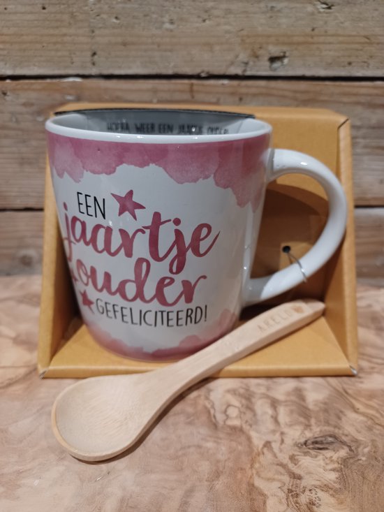 Fille-Coffret cadeau- Cuillère à mesurer en Bamboe -Chère fille