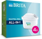 BRITA Maxtra Pro All-In-1 Filterpatronen - 4 Stuks Voordeelverpakking | Zuiver Water met Brita Maxtra Filter | Brita Waterfilter voor Waterfilterkan