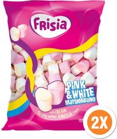 Frisia - Marshmallows Roze en Wit - 2x1 Kilo Zak - Snoep
