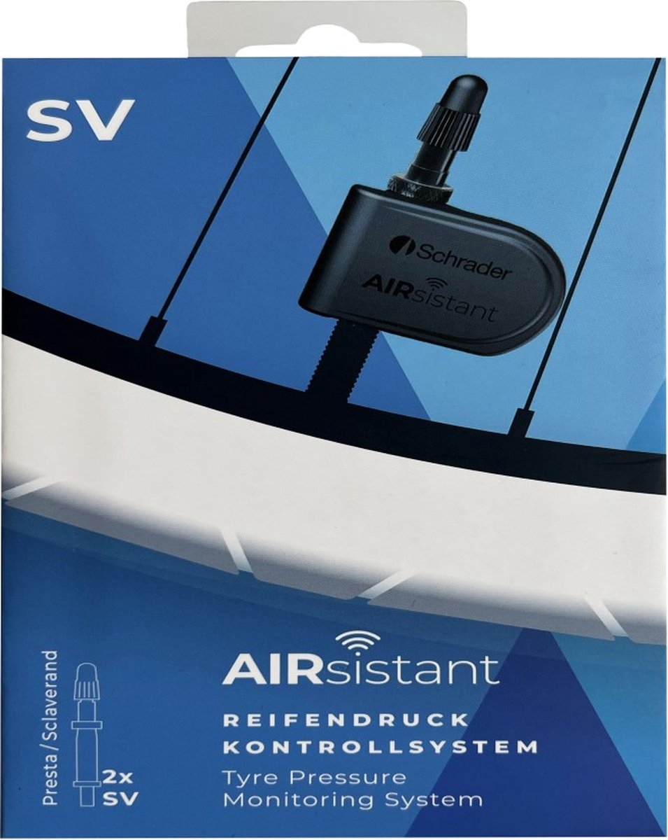 AIRsistant – 2 Sensors – Presta Valve (SV) | Digitale bandendruk meter | airchecker | drukmeter | bandenspanning