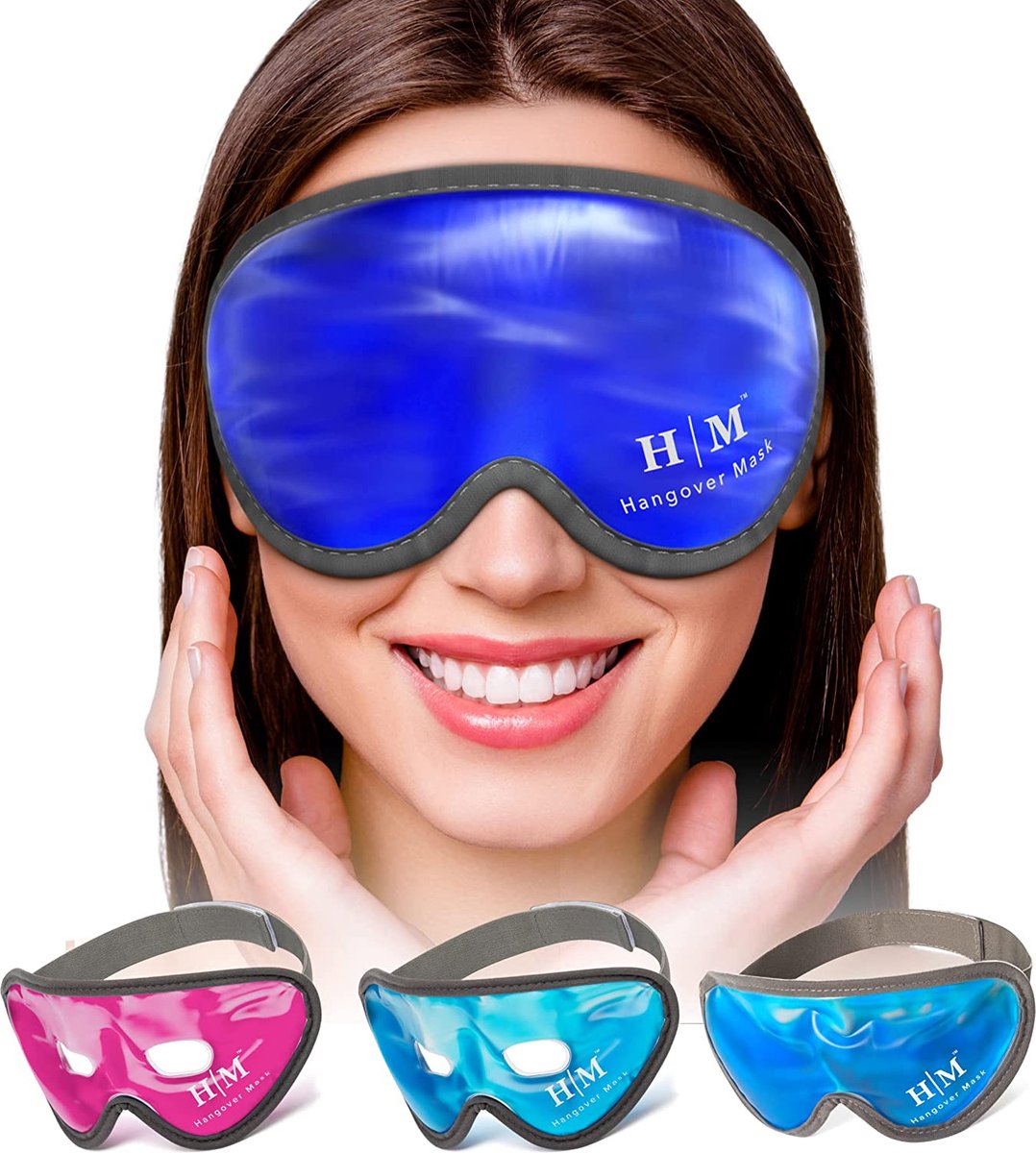 Goedkoopste Verkoelend masker Gezicht tegen gezwollen en vermoeide ogen, donkere kringen, hoofdpijn, migraine, katers en zonnebrand, hitte- en verkoelende maskers voor de ogen, ijsmasker voor gezicht voor mannen en vrouwen