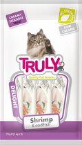 Truly - Shrimp & Codfish Creamy Lickable - Kattensnack - Voordeelbundel 5 stuks