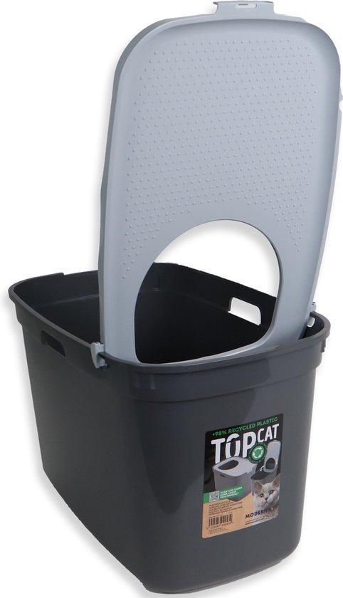 Moderna kattenbak topcat grijs 39 x 39 x 58,5 cm