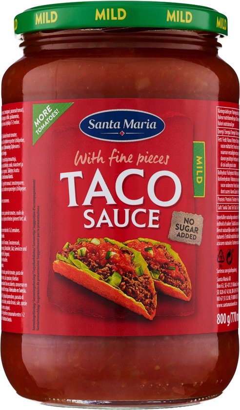 Santa Maria Tacosaus mild - Pot 800 gram