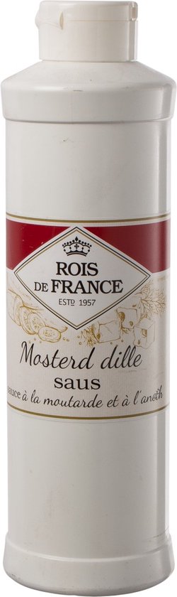 Foto: Rois de france mosterd dille saus fles 80 cl