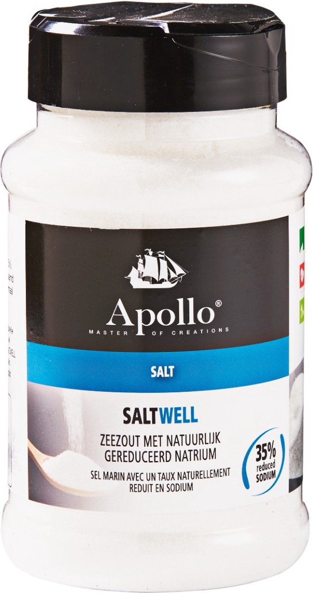 Goedkoopste Apollo Kruidenmix saltwell zeezout natriumarm - Bus 500 gram