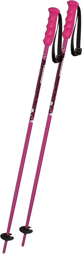 Bâtons de ski Komperdell Junior en aluminium - Rose - 90 cm
