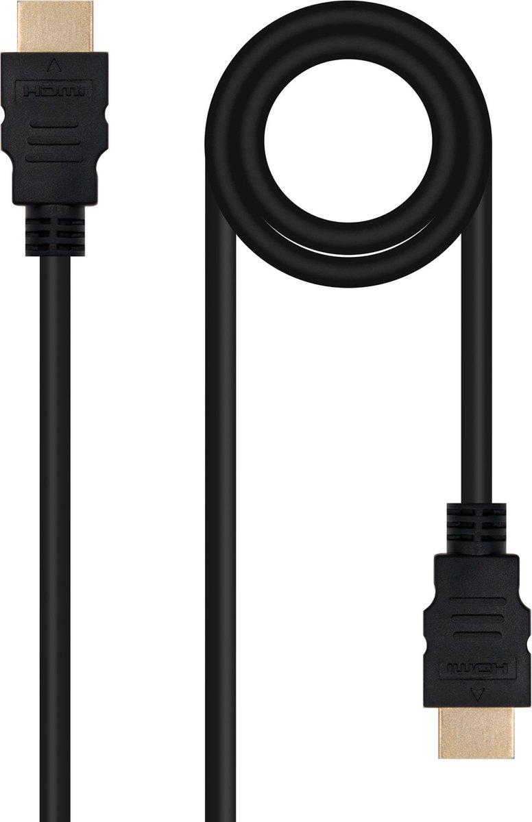 Nanocable 10.15.3803 - HDMI Kabel V2.0 4K@60Hz 18Gbps A/M-A-A/M, 3 m, Farbe Schwarz