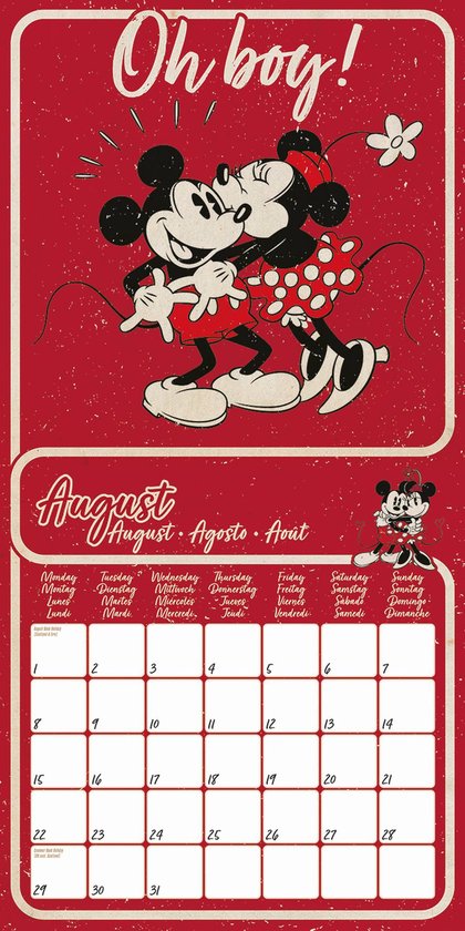 schaamte klap De waarheid vertellen Disney - Mickey en Minnie 2022 Kalender | bol.com