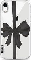 Casetastic Apple iPhone XR Hoesje - Softcover Hoesje met Design - Black Ribbon Print