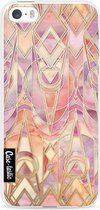 Casetastic Apple iPhone 5 / iPhone 5S / iPhone SE Hoesje - Softcover Hoesje met Design - Coral and Amethyst Art Print
