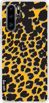 Casetastic Huawei P30 Pro Hoesje - Softcover Hoesje met Design - Leopard Print Yellow Print