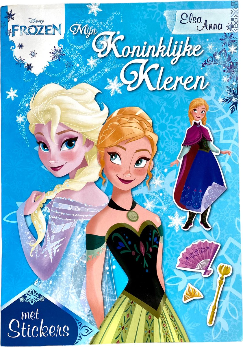 Disney - Frozen - Mijn Koninklijke kleren - Stickers - Stickerboek - Kleurboek