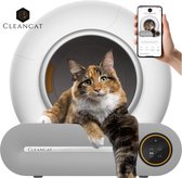 CleanCat© - Automatische Kattenbak - Zelfreinigende Kattenbak - Met App en Touchscreen - 65L