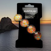 Hairpin.nu-Hairclip-glas cabochon-haarspeld-mandala-bohemian-ibiza-boho-multicolor-print