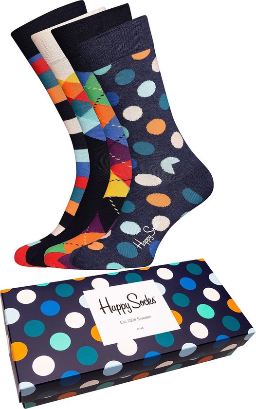 Happy Socks Mix Giftbox 4-pack - Maat 36-40