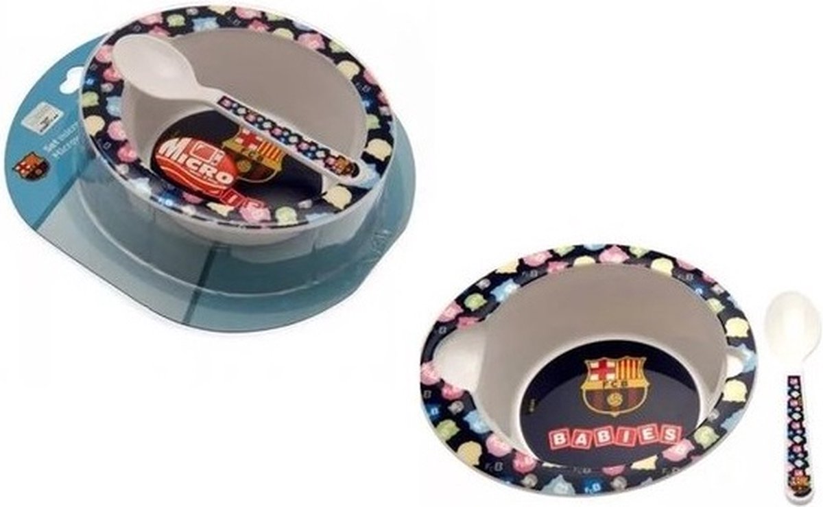 FC Barcelona - Voetbal - Baby servies - Schaaltje + lepel - BPA vrij