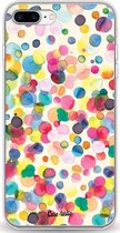 Casetastic Apple iPhone 7 Plus / iPhone 8 Plus Hoesje - Softcover Hoesje met Design - Watercolor Confetti Print