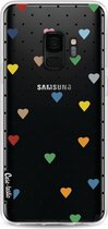 Casetastic Softcover Samsung Galaxy S9 - Pin Point Hearts Transparent