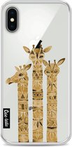 Casetastic Softcover Apple iPhone X - Sepia Giraffes