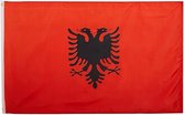 VlagDirect - drapeau albanais - drapeau Albanie - 90 x 150 cm.