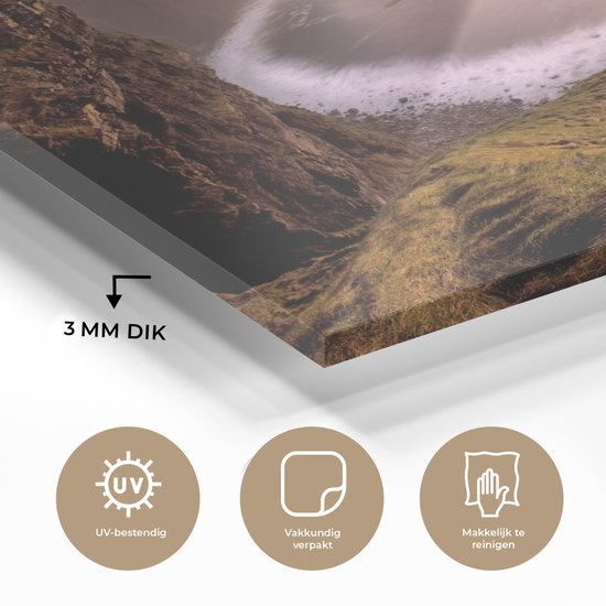 8 kilomètres de long Falaises de Moher en Irlande Plexiglas 60x40 cm - Tirage photo sur Glas (décoration murale en plexiglas)