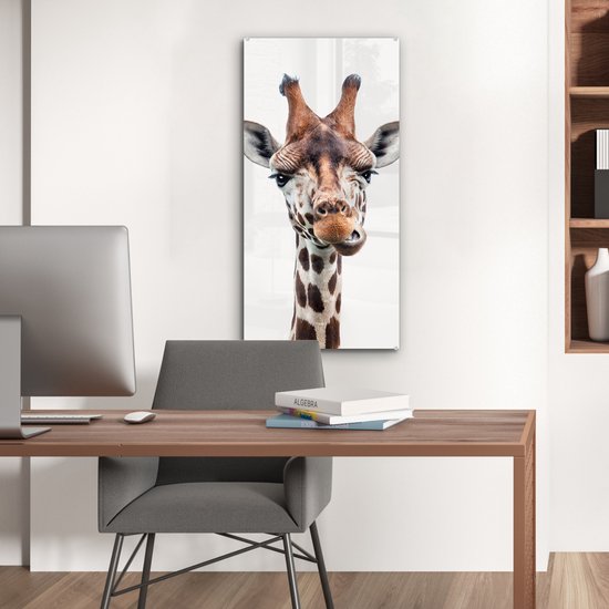 Peinture sur Verre - Chambre d'enfant - Girafe - Chambre de bébé cm - Peintures sur Verre Peintures - Photo sur Glas