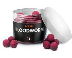 Bloodworm Pop-ups Donkerrood | Aas | Karpervissen | Partikels | Karper Aas | Karper Vissen | Karper Voer | Karper