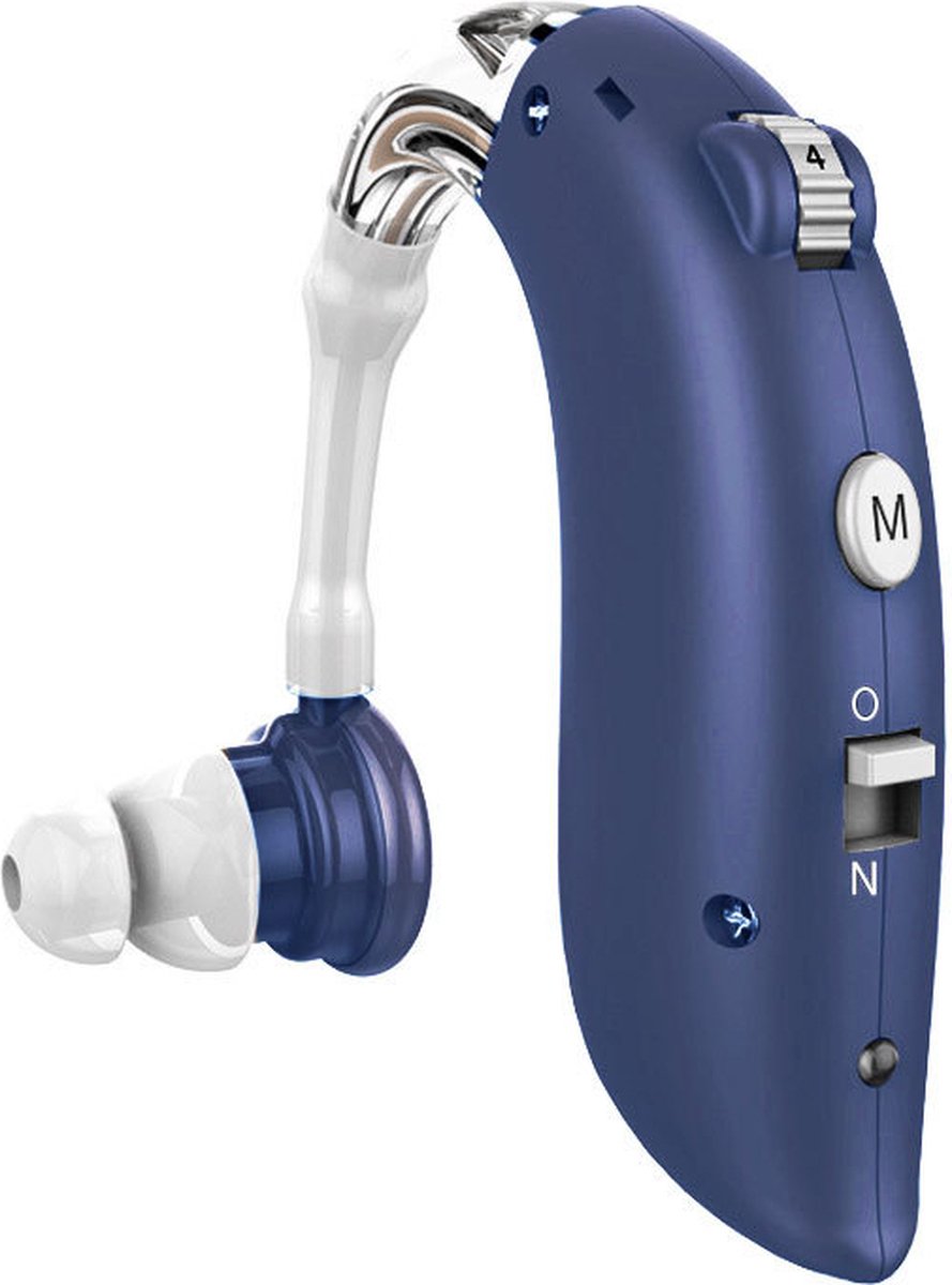 Goedkoopste Pro Care Excellent Quality® digitaal Intelligent Gehoorapparaat met geluid reductie - Met Bluetooth! - Oplaadbaar voor achter het oor (AHO) Universeel links of rechts - Gehoorapparaat oplaadbaar - Gehoorversterker - FAGG - Blauw