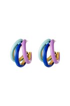 Triple colored hoops- oorbellen- yehwang | Cadeau voor haar | Tieners | Moederdag