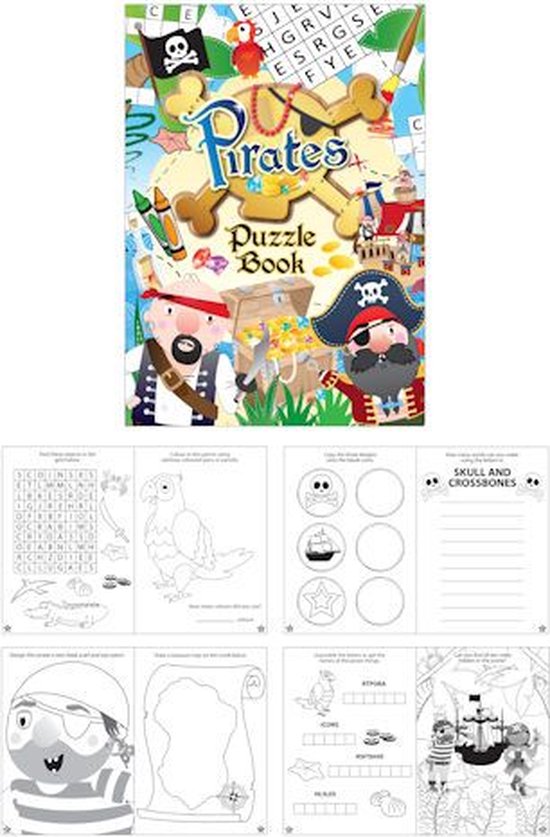 48 stuks - Uitdeelcadeautjes - Puzzelboeken - Model: Piraten - Puzzel  boekjes - Piraat... | bol.com