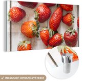 Peinture sur Verre - Fraise - Fruit - Tableau - 80x40 cm - Peintures sur Verre Peintures - Photo sur Glas
